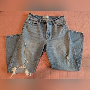 Abercrombie & Fitch Light High Rise Dad Jeans